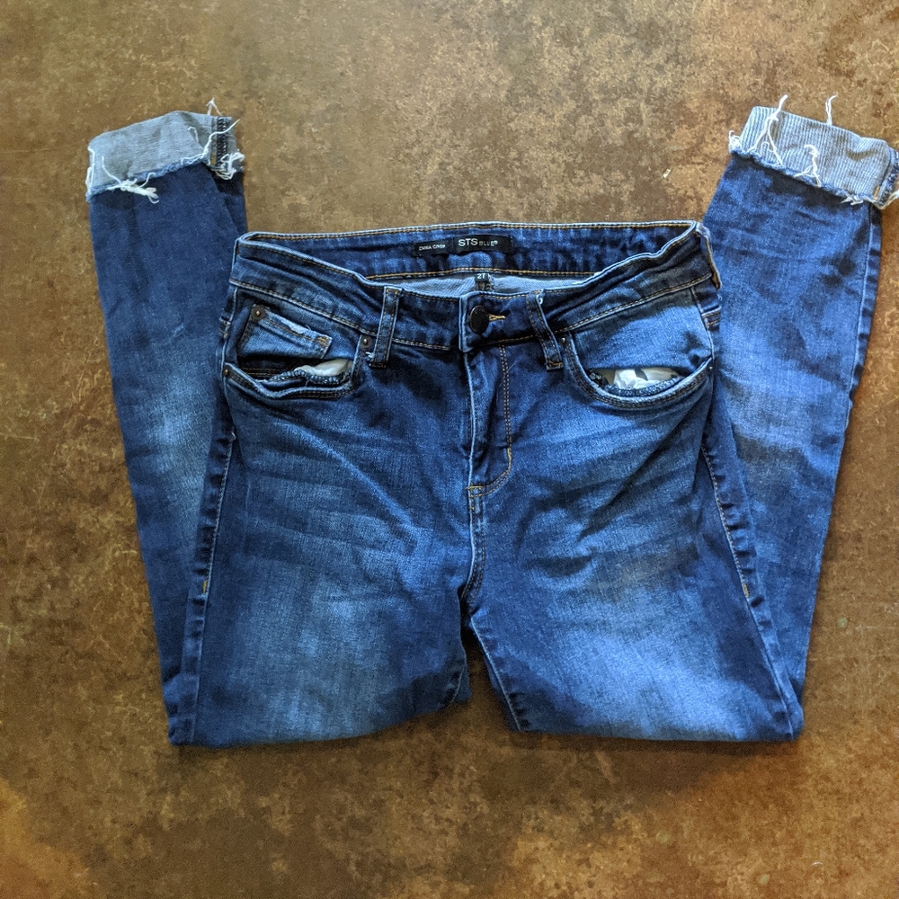 Stretch crop jeans